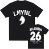 SHAKIRA Las Mujeres Ya No Lloran T-Shirt Kurzarm Oberteil reine Baumwolle Unisex Streetwear T-Shirts Rundhals Mode UnisexDamen Print Tee