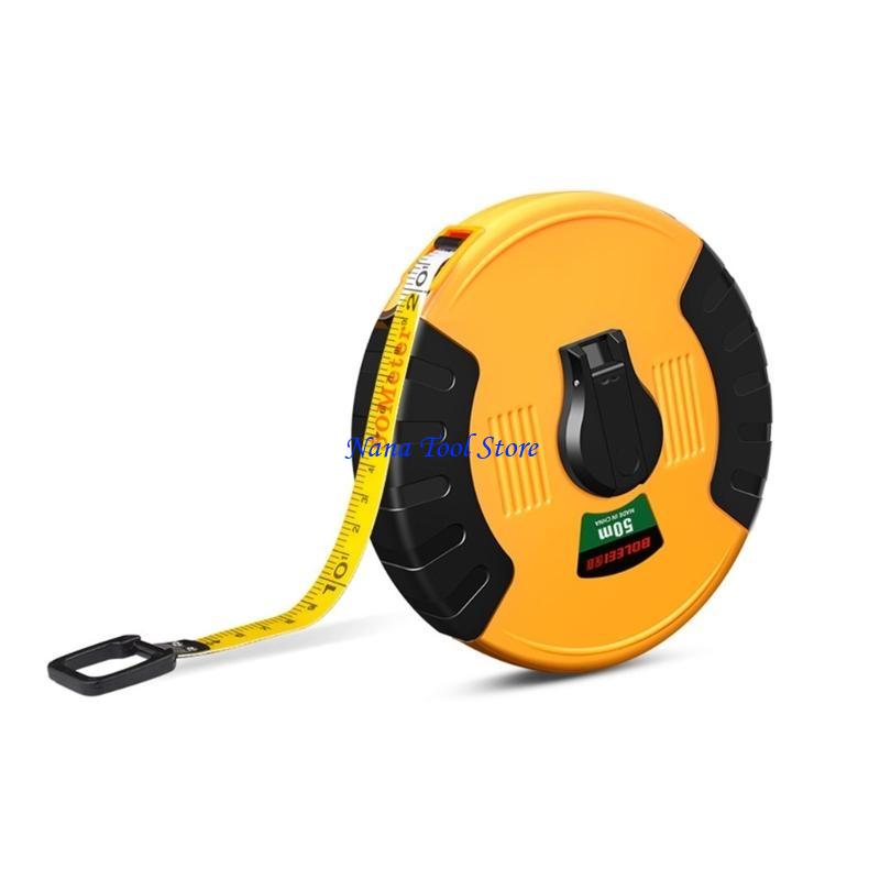 31GJ Portable Fiber Tape Measuring Tape with Double Sided Scales Soft Ruler Roll