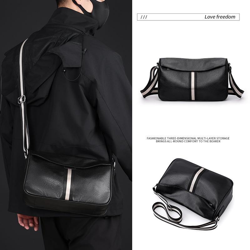 New men's soft-faced shoulder bag