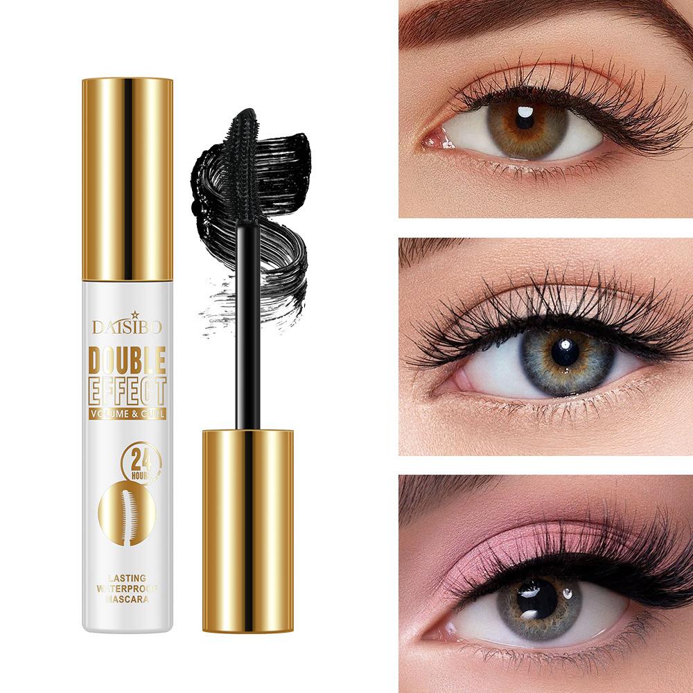 

4D тушь для ресниц Gold 24 Hours тушь для ресниц Водостойкая Длинные ресницы Удлиняющие шелковые волокна ресниц Черная тушь для ресниц Инструмент для макияжа