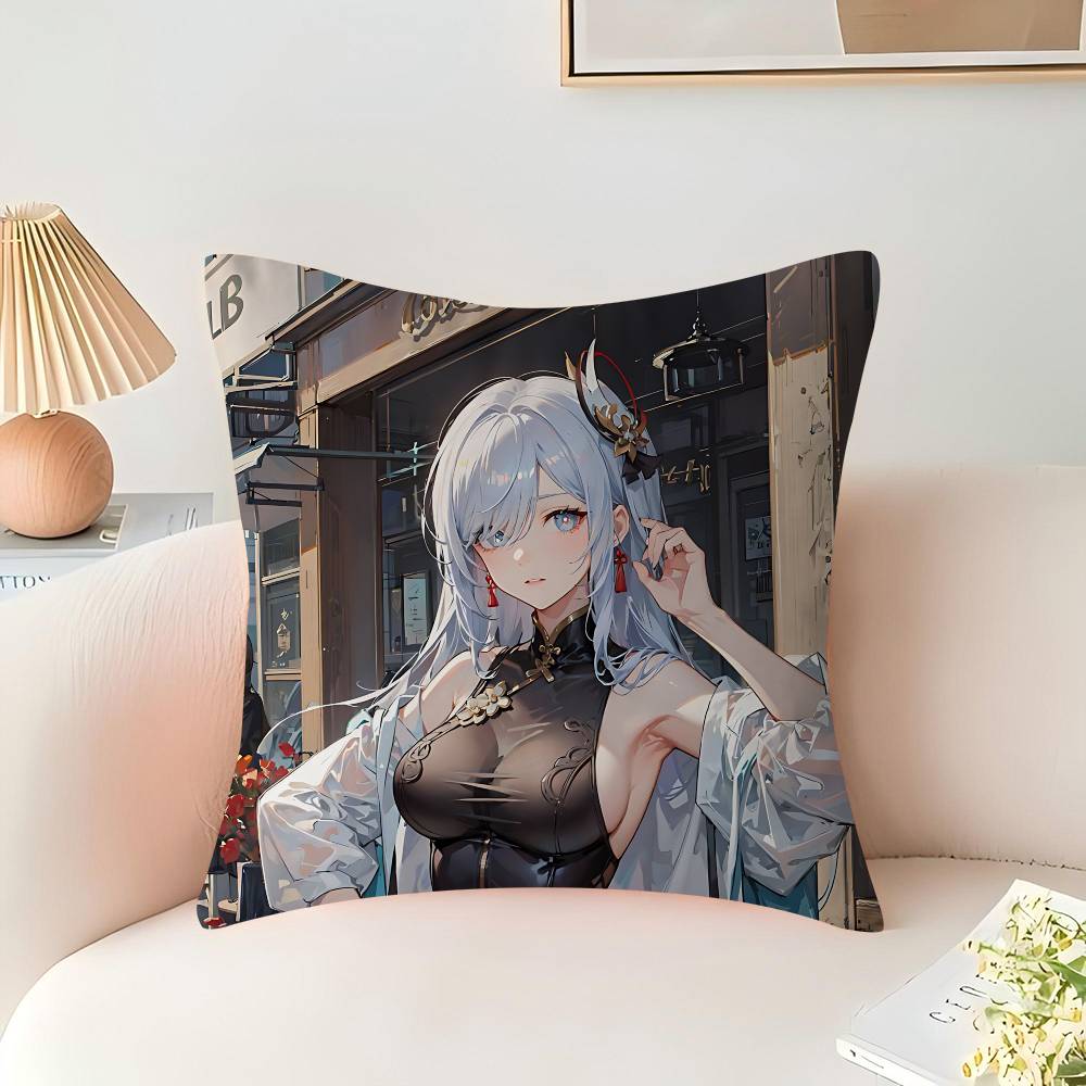Spiel S-Shenhe Kissenbezug Dekokissen Sofa Heimdeko Hülle Kissenbezüge