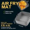 Silikonform för airfryer, fyrkantig, förhöjd, silikonliners för airfryer 5,5-6,2L för Philips-NA230 Ninja 180COSORI