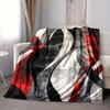 1Pc Abstract Flame Blanket Soft And Comfortable Casual Warm Camping Travel Christmas Halloween Xmas Gift M92831