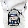 Labubu Vinyl Sit-Sit Party 15cm Cotton Doll Crossbody Ita Bag with PVC Storage and Baby Carrier