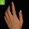 Classic V-Shaped Moissanite Ring For Women, Elegant And Minimalist S925 Sterling Silver Ring Jewelry.