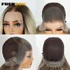 FREEDOM Synthetic Lace Frontal Wigs For Women 26 Inch Long Loose Body Wave Wig Cosplay Ombre Blonde Wig 360 Lace Frontal Wigs