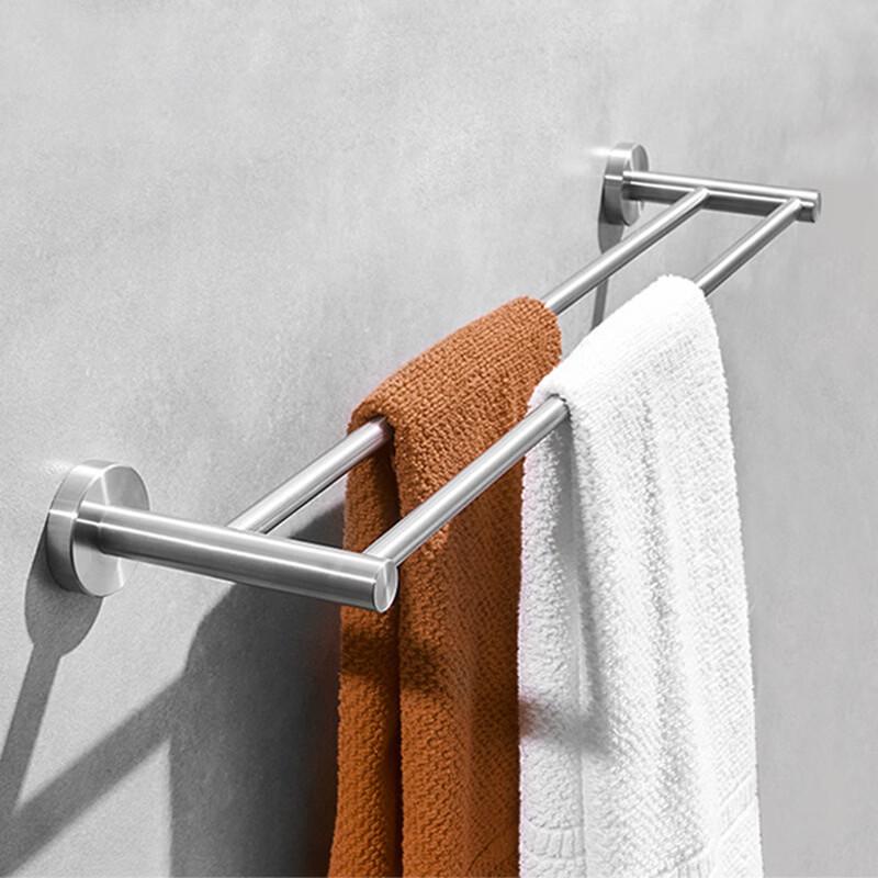 304 Stainless Steel Flat Double Towel Bar