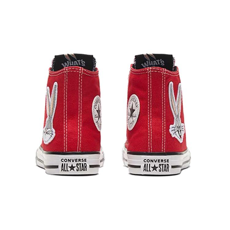 Converse Comfortable Abrasion Resistant High Top Kids Canvas Shoes Red Teenagers Kids' 369227C