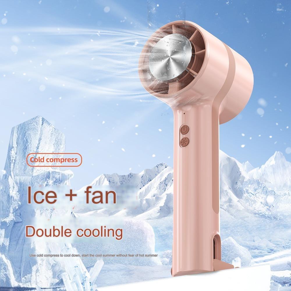 Halbleiterkühlung Kaltkompresse Kleiner Lüfter USB-Lade-Desktop-Outdoor-Turbinen-Mini-Lüfter
