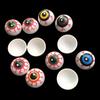 10Pcs 2.3Cm Funny Half Round Eyeballs Halloween Simulation Props Decoration Children'S Horror Scary Trick Treat Prank Toys