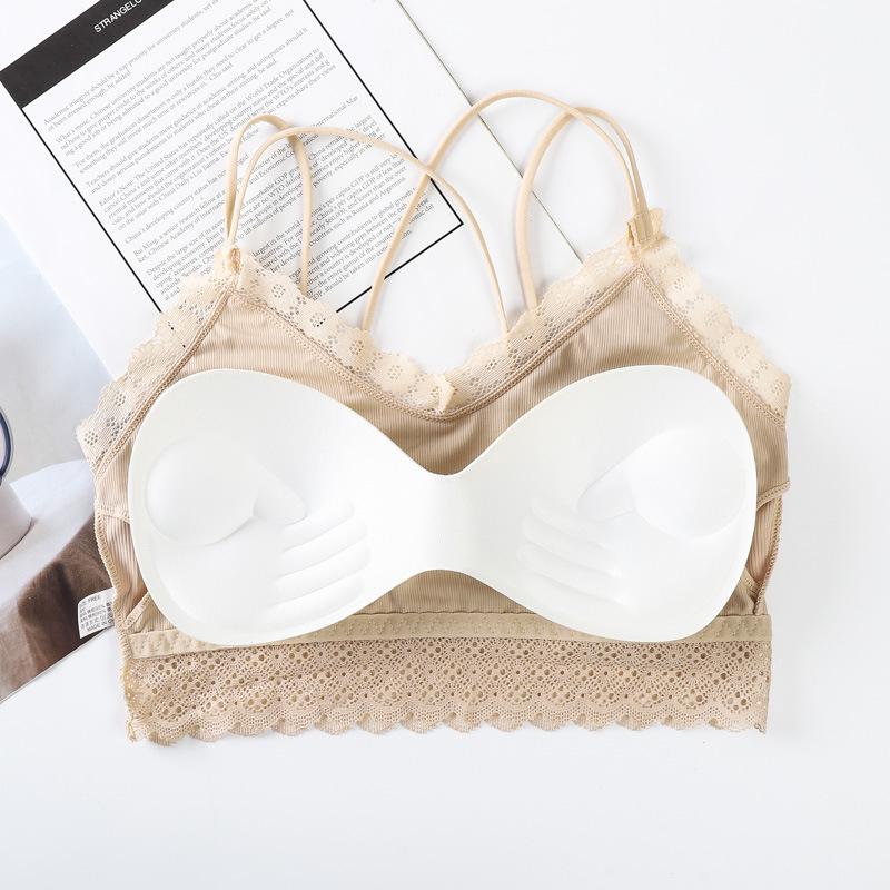 Sujetador Deportivo de Encaje de Seda de Hielo para Mujer - Sexy, Cómodo, Transpirable y Elegante.