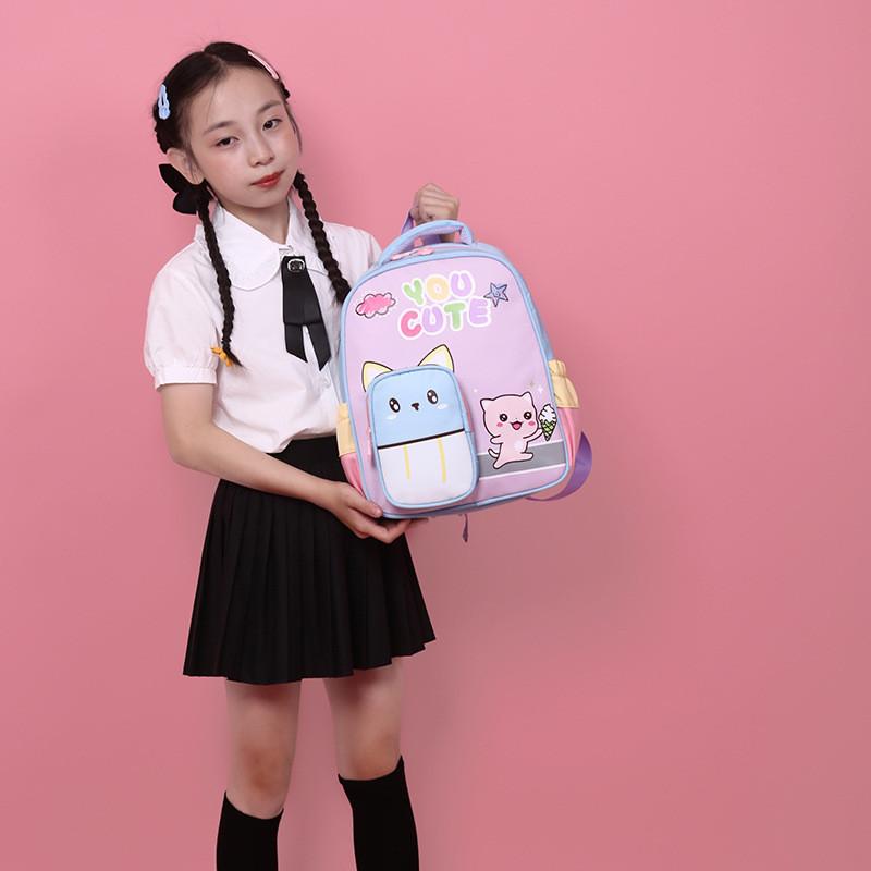 Breathable Cute Kindergarten Backpack For Kids Colorful Printed Children's School Bag