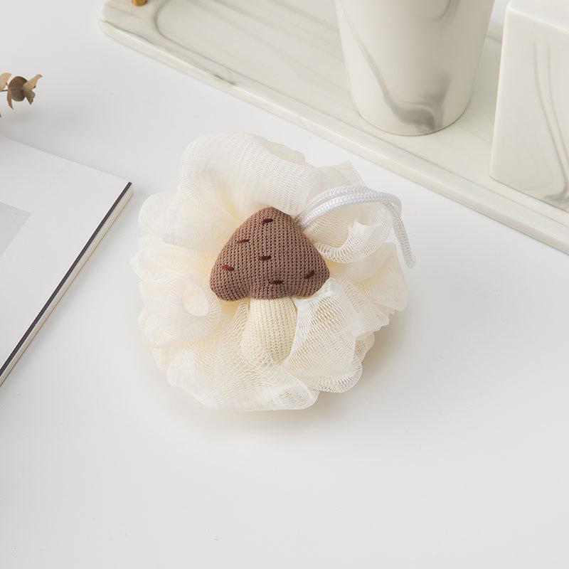 Creative Fruit Bath Flower: Cartoon Bath Ball & Foaming Net Scrubber