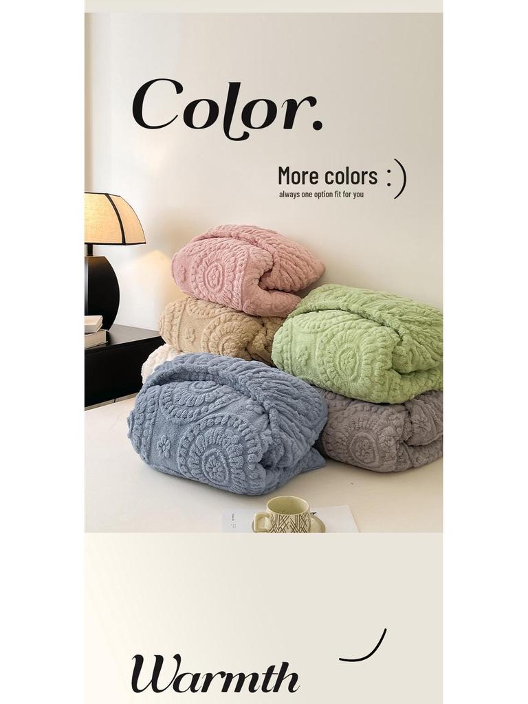 G5Z2025 Winter Warm Plush Non-Slip Taffeta Fitted Bed Sheet - Single/Double Size