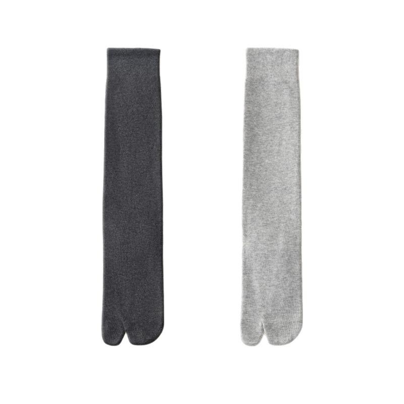 Chaussettes d'été fines déodorantes anti-transpiration pour mollet à deux orteils pour femme