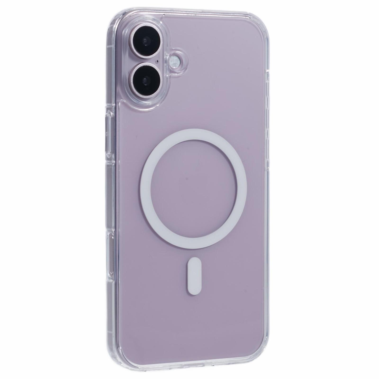 X-LEVEL Crystal Clear Series for iPhone 16 Plus Case TPU+PC Phone Cover Compatible with MagSafe A