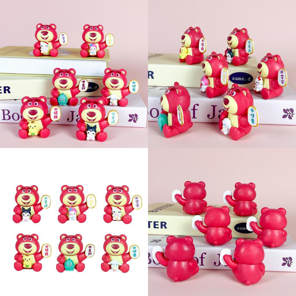 Lotso My Melody Pvc Toy With Assembly For Gift Home Decor And Collectible Fans