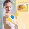 Soft Bath Sponge Long Handled Back Washer New Body Wash Brush