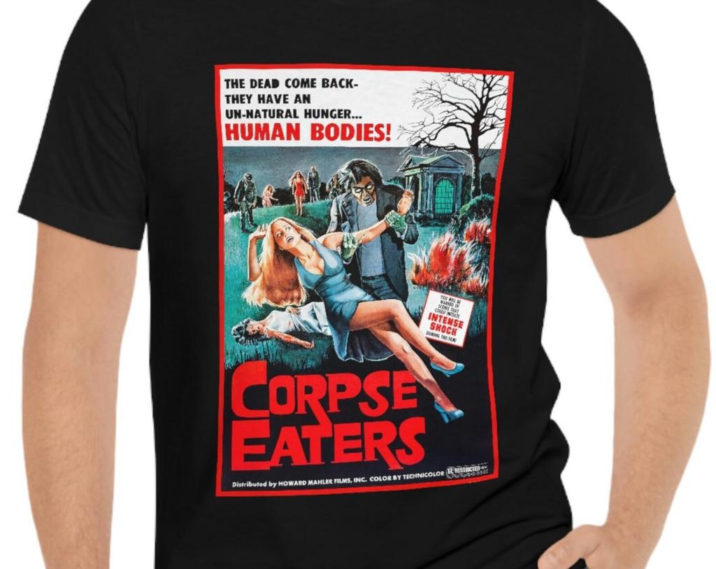 Corpse Eaters T-Shirt Black - Horror Movie Short Sleeve Tee