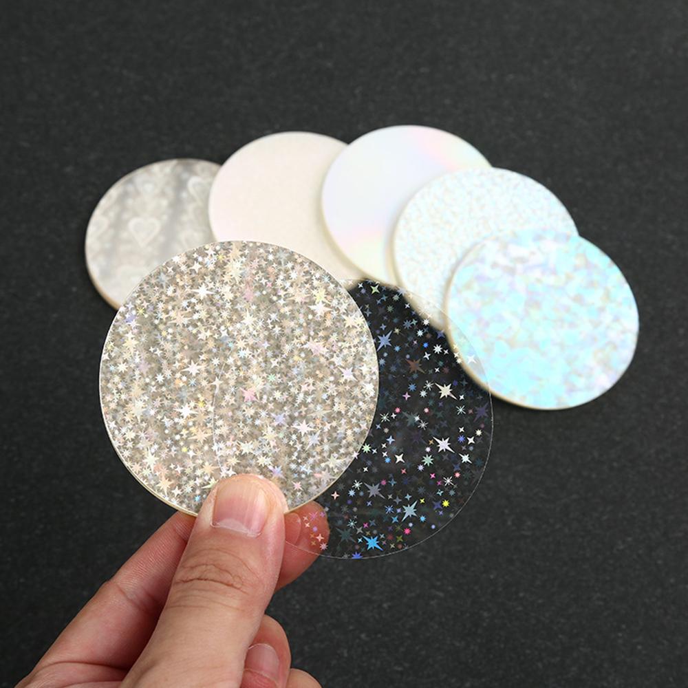 100 Pcs Clear Badge Film – Durable Polyester Plastic Round Protective Film for Button Manufacturers, Craft Materials for Gift
