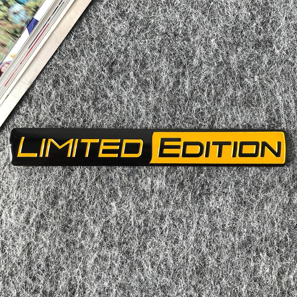 Autocollants de Voiture Édition Limitée Logo 3D Aluminium Badge de Moto Garde-boue Latéral de Voiture Coffre Arrière Emblème Autocollant