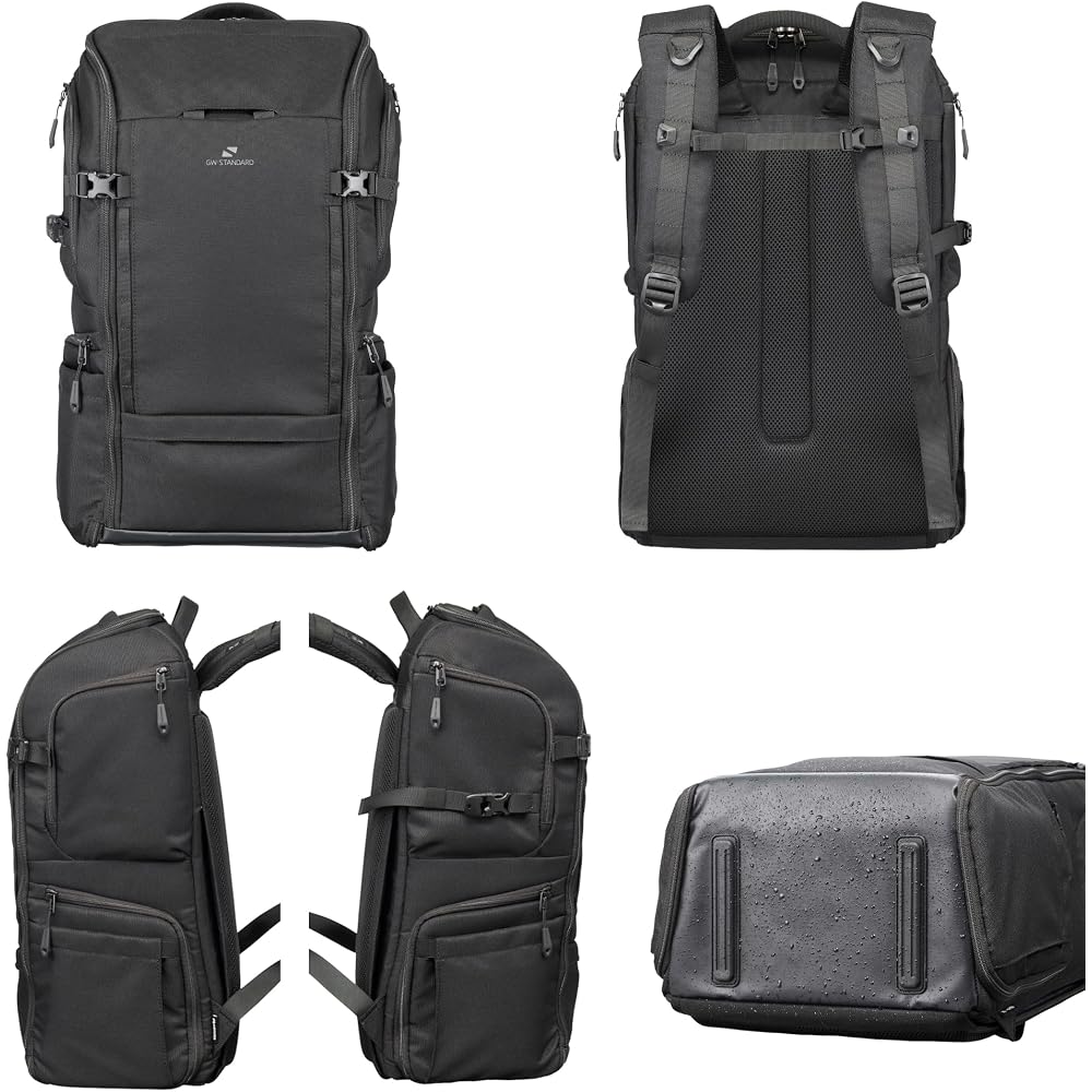 HAKUBA Camera Bag GW-STANDARD Ridge Backpack 27 AZ Black AMZSGWSR-BP27 Lightweight, Large Capacity, Access from Both Sides, Camera Backpack 4977187005