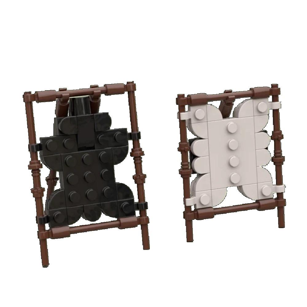 

Yigebebe Ideas Средневековый Лагерь Осаждающих Передвижная Модель Конной Повозки Строительные Блоки MOC Игрушки для Детей Детские Подарки