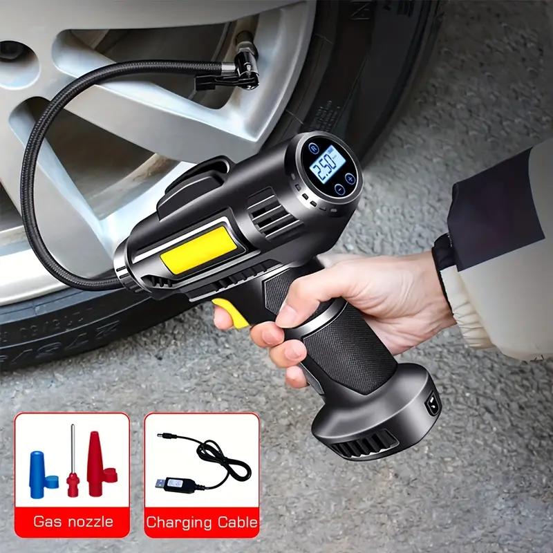 Pompa di gonfiaggio montata sull'auto, pompa dell'aria per auto senza fili, pompa dell'aria elettrica, pompa di gonfiaggio ad alta pressione e alta potenza per pneumatici per auto