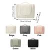 Three Zipper Hanging Toiletry Bag Large Capacity Cosmetic Bag Fashion Make Up Bags  Unisex