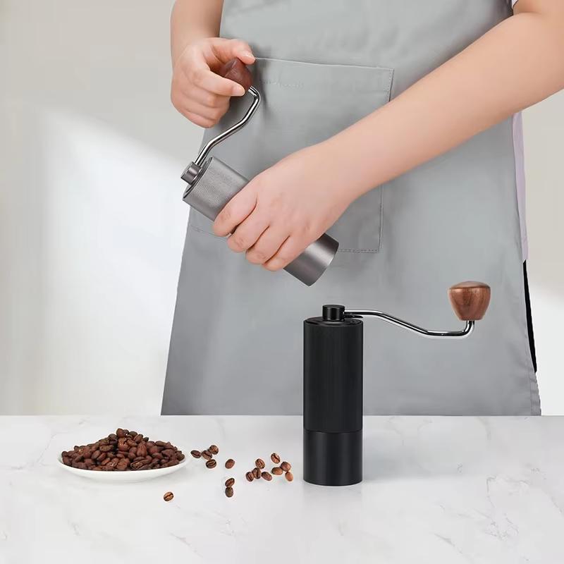 Nový ruční mlýnek na kávu, mlýnek na kávová zrna s nastavitelnou velikostí, jádro z nerezové oceli, pro ruční přípravu kávy a domácí použití