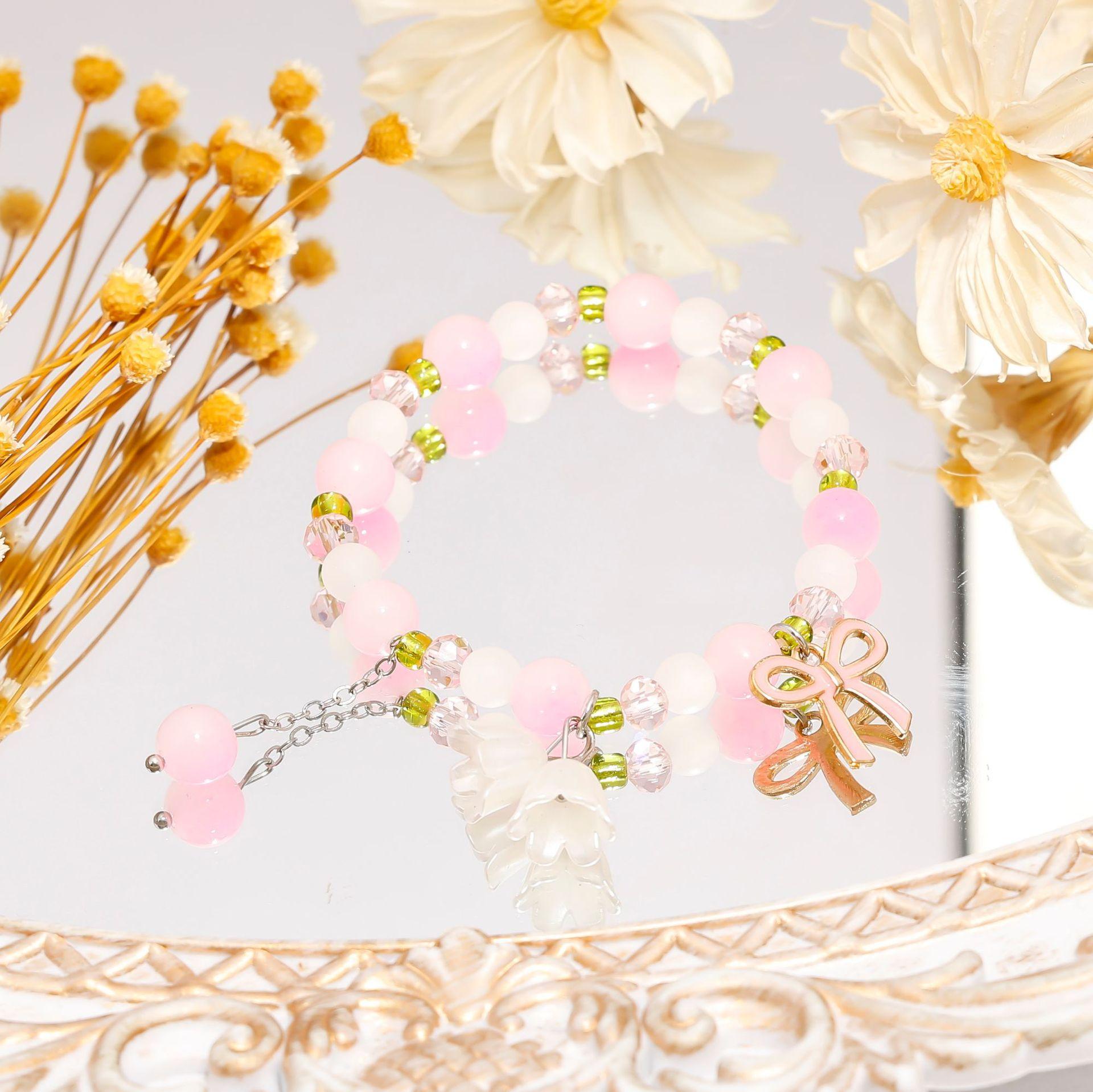 

Summer new sweet lily of the valley bracelet simple small fresh student girlfriend bracelet gradual change fashion jewelry