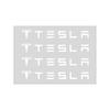 dfzky1 4Pcs Car Door Handle 3D Stickers Tire Rear View Mirror Decals Caps For Tesla Model 3 2022 S X Y Style Roadster Invader Coil Mod