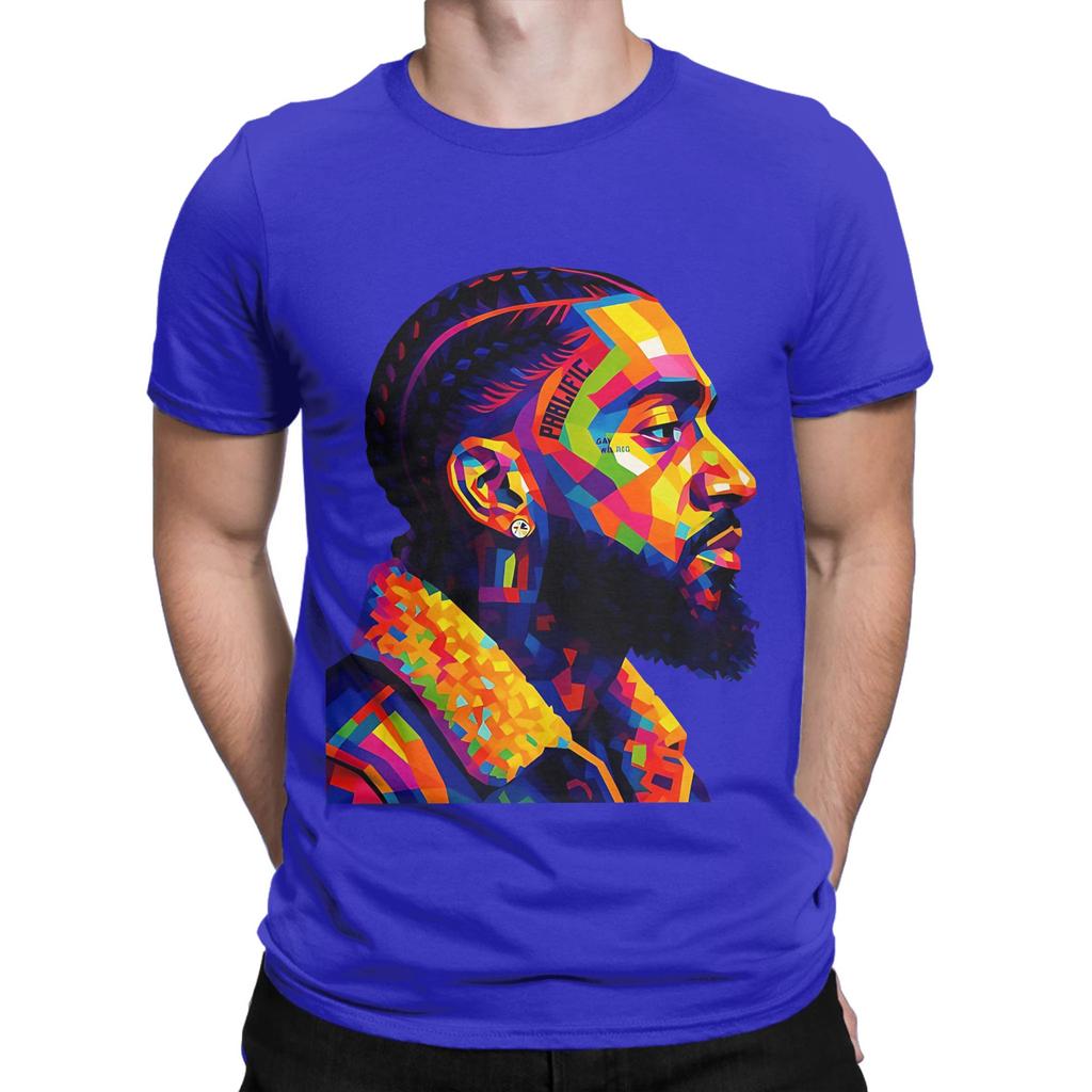 Snoop Dogg Colorful Urban Portrait Geometric Pop Art Vibes Novelty 100 Cotton TShirt Snoop Dogg Tops Tees For Unisex
