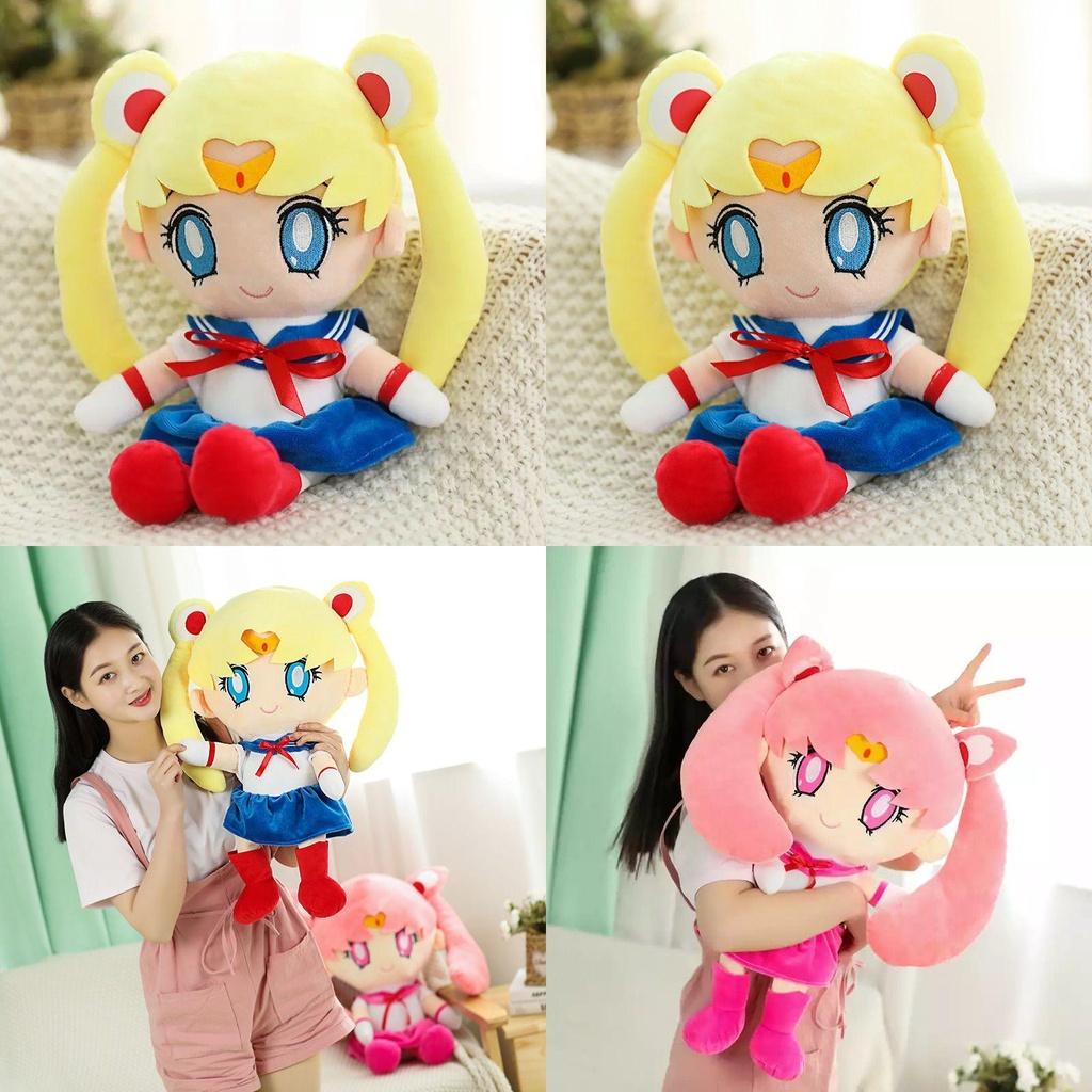 Adorable Sailor Moon Rabbit Cartoon Plush Toy With Soft Pp Cotton Stuffing For Girls