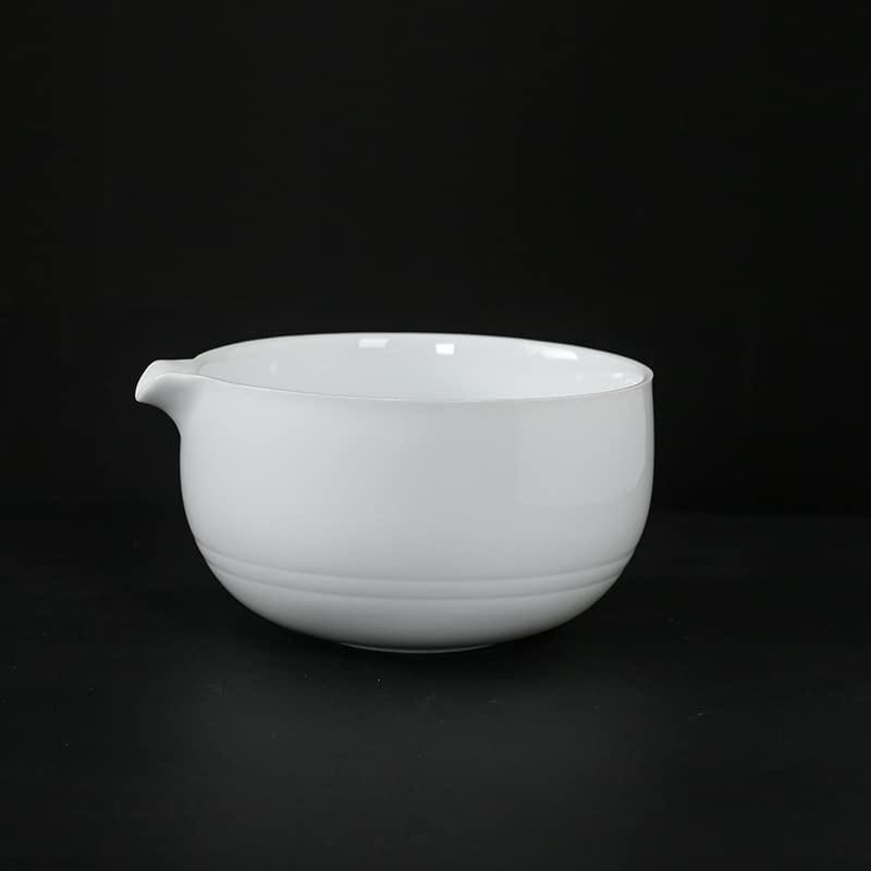 White Matcha 12cm Deep X Yakishime Tea Tea Tea Tea 400ml Bowl Bowl, Approx. 6.7cm High, Handled, Utensil, Bowl, Ceremony, Party, Practice, Pottery,