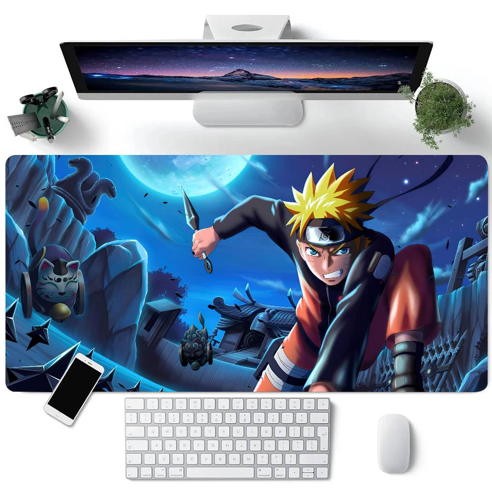 

Anime Characters U-Uzumaki N-Naruto Mouse Pad Large Gaming Keyboard Mat LockEdge Rubber Computer Office Accessories LE600x300x2mm
