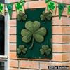 Vintage Irish Shamrock Metal Wall Art - St. Patrick's Day Home Bar Party Decor