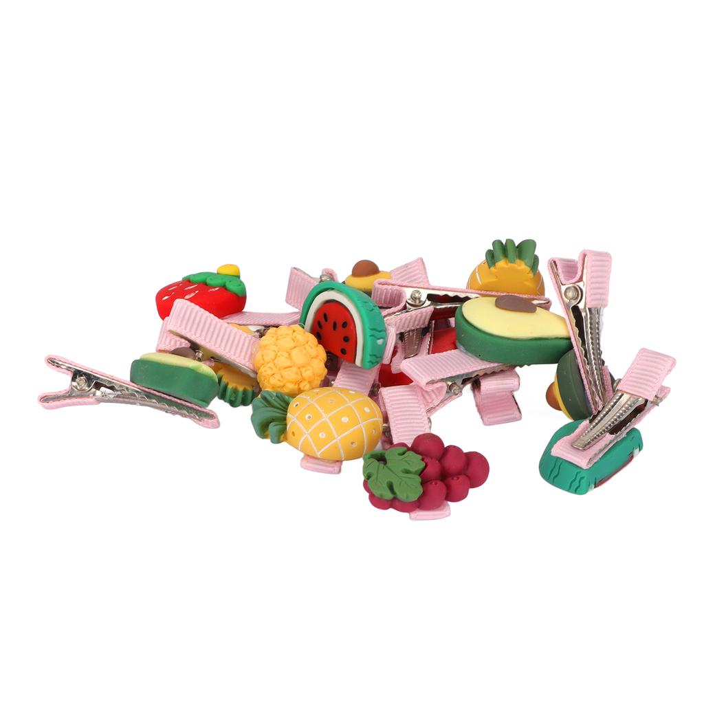 28pcs Pet Hair Clip Multipurpose Fruit Shape Dog Hair Barrettes for Small Medium Cats and Dogs