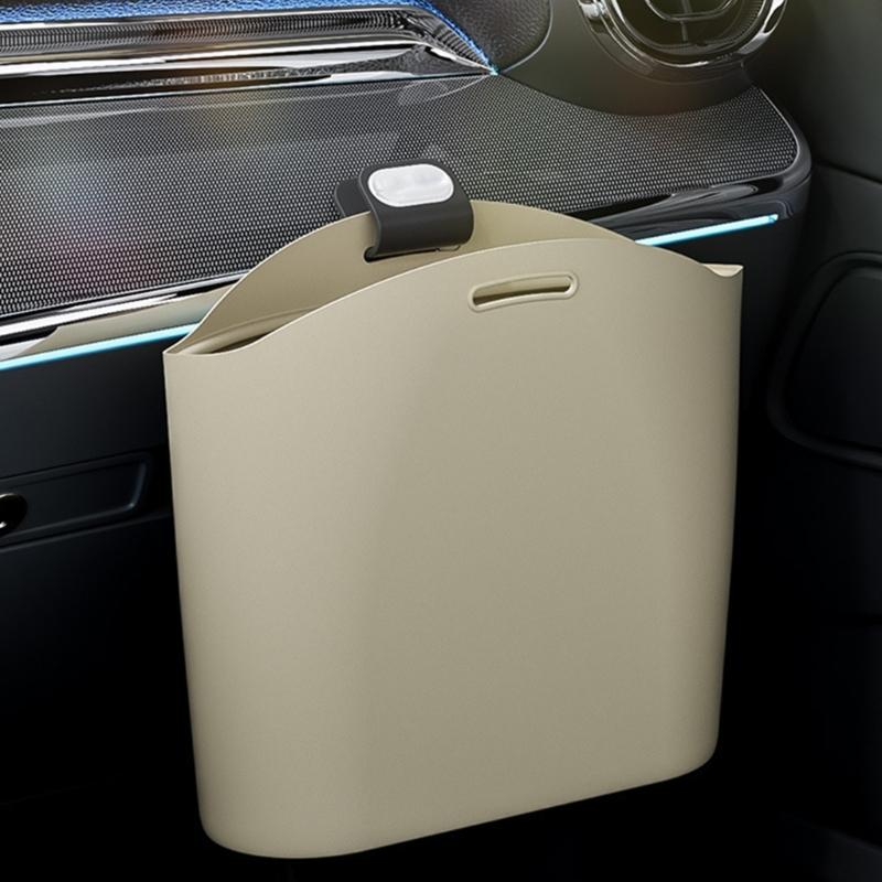 Silicone Car Trash Bag Waste Bin Garbage Can Suitable for Organized Interior, Hangable Foldable Waste Storage Accessory