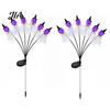 Solar Powered Halloween Ghost Lights Swaying Outdoor Decorations, Stake Light, 6 LEDs Festive Lawn Ornaments for Parties Pathway Lights, Waterproof
