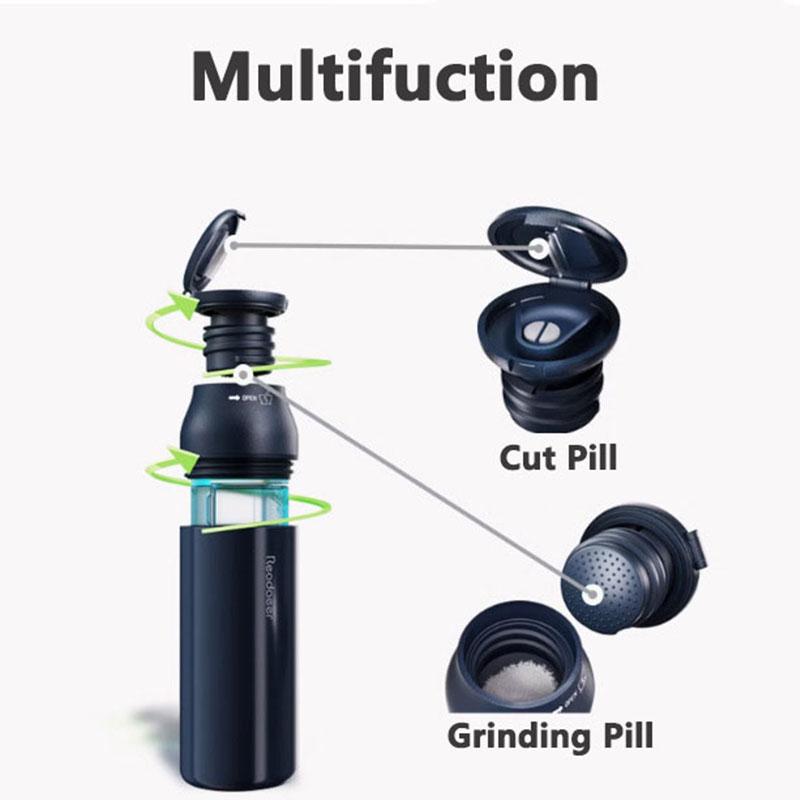 One Day Pill Organizer 4 Times A Day Pill Box Large Compartments Moisture-Proof  Medication Reminder Portable Travel Container