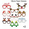 9-Pack 3D Christmas Glasses - Festive Snowman Masks for Adults & Kids, Perfect for Holiday Parties & Photo Props