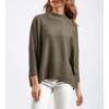 New Autumn and Winter Retro Loose Solid Color Pullover Sweater for Women Half Turtleneck Sweater Bottoming Shirt