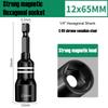 6-14mm Strong Magnetic Socket 6.3mm 1/4" Shank Hexagon Screwdriver Bit Hand Electronic Drill C-RV Nut Key Rotary Tool Accessories