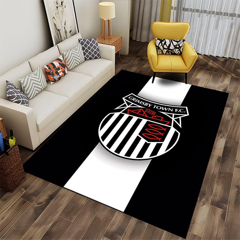 Grimsby Town FC Logo Carpet suitable as a non-slip mat for the living room or bedroom sofa