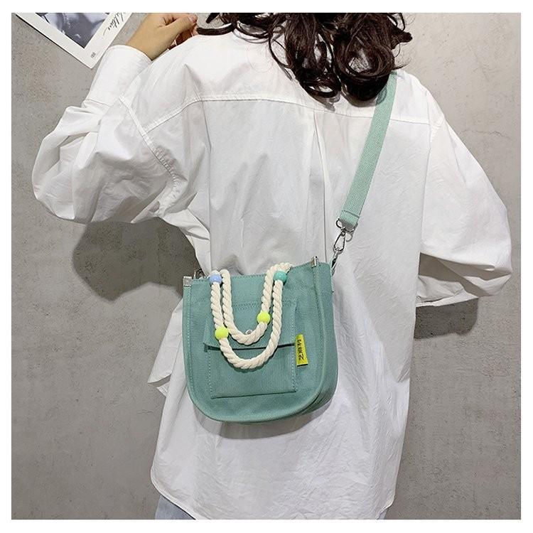 Stylish Black Canvas Shoulder Bag For Women With Large Capacity For Daily Use