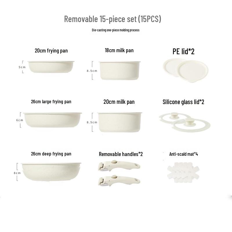 Triceratops Detachable Handle Cookware Set