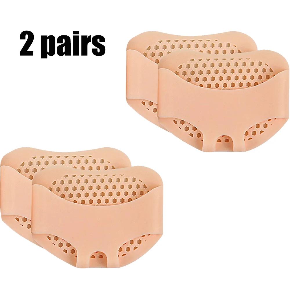2-8Pcs Ilicone Metatarsal Pads Toe Separator Pain Relief Foot Pads Orthotics Foot Massage Insoles Forefoot Socks Foot Care Tool