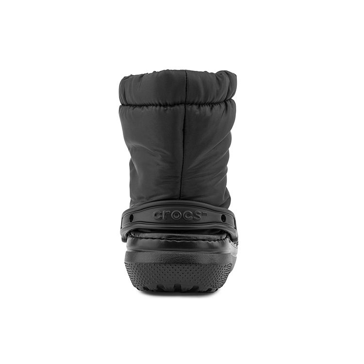 Crocs Klassiske Foret Neo Puff Rund Tå Dekorert Hæl Korte Støvletter Unisex støvletter Svart 206630-060