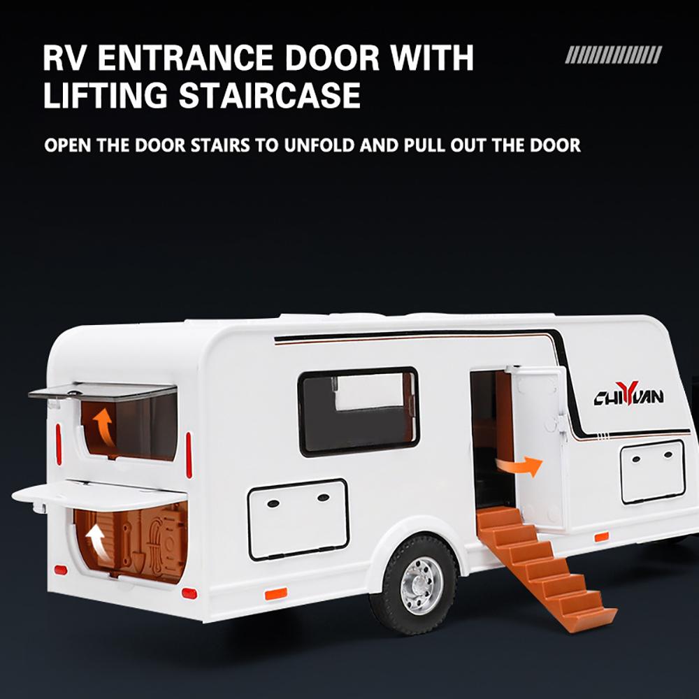 1/32 Scale Tesla Model Y Caravan Metal Diecast Alloy Toy Car Model Trucks For Kids Toys Vehicles Hobbies Collection